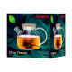 ARDESTO Teapot Midori, 600ml, borosilicate glass, bamboo, transparent (AR3006GB)