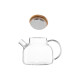 ARDESTO Teapot Midori, 600ml, borosilicate glass, bamboo, transparent (AR3006GB)
