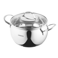 ARDESTO Кастрюля Gemini, стеклянная крышка, 4.0 л, нержавеющая сталь (AR4340GB)