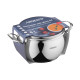 ARDESTO Casserole Gemini, glass lid, 4.0 l, stainless steel (AR4340GB)