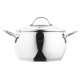 ARDESTO Casserole Gemini, glass lid, 4.0 l, stainless steel (AR4340GB)
