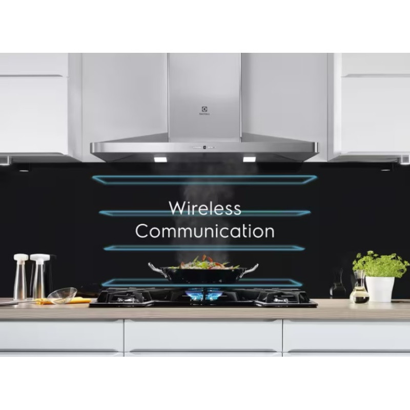 Electrolux Варочная поверхность индукционная, 71см, расширенная зона, Hob2Hood, черный (EIV734)