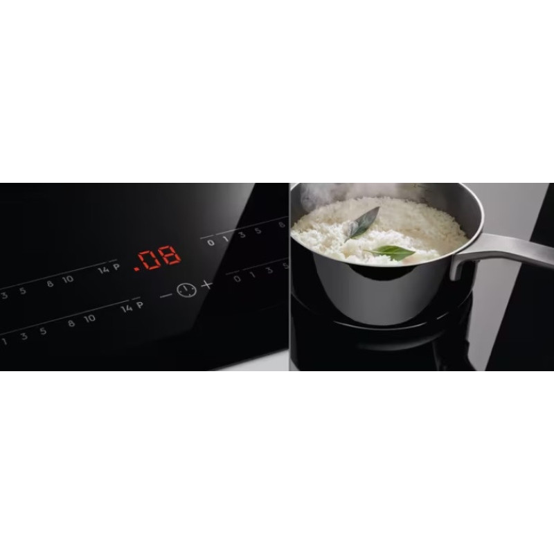 Electrolux Варочная поверхность индукционная, 71см, расширенная зона, Hob2Hood, черный (EIV734)