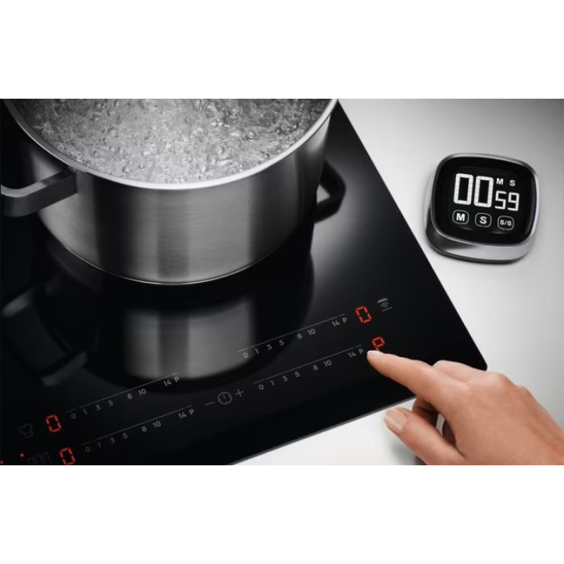 Electrolux Варочная поверхность индукционная, 71см, расширенная зона, Hob2Hood, черный (EIV734)
