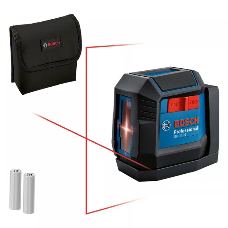 Bosch Нивелир лазерный GLL 12-22, до 12м, 0.3мм/м, чехол, 0.35кг (0.601.065.220)