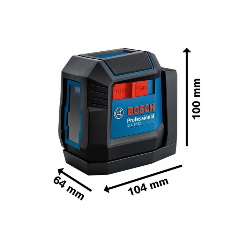 Bosch Нивелир лазерный GLL 12-22, до 12м, 0.3мм/м, чехол, 0.35кг (0.601.065.220)