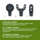 Beurer massager for body, Li-ion battery , 0,49kg, 3 nozzles, black (MG_89)