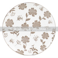 ARDESTO Dessert plate Ravenna, 19cm, porcelain, white-beige (AR1319R)