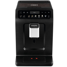 Krups Coffee machine Evidence Plus Titanium, 2,3L, auto capuchino maker, ОLED диспл, auto recipe-19, black (EA894810)