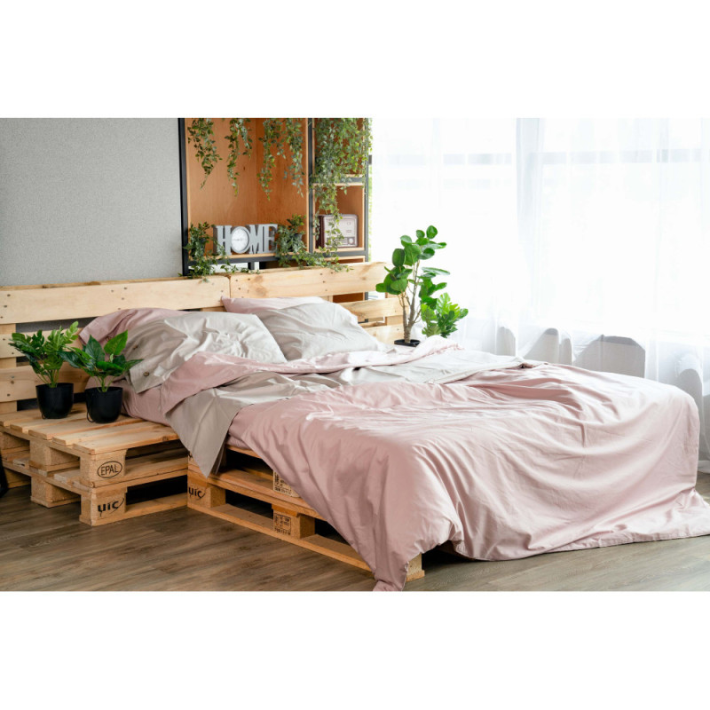 ARDESTO Duvet Cover Mix&Match, sateen, blush, 200x220cm, 100% cotton (ART2022DVP)