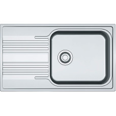 Franke Мийка кухонна Smart, нерж.сталь, прямокутник, з крилом, 860х500х190мм, чаша - 1, накладна, SRX 611-86 XL, нерж поліров. (101.0456.705)