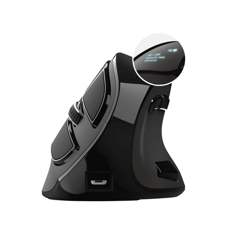 Trust Mouse Voxx Rechargeable Ergonomic WL Black (23731_TRUST)