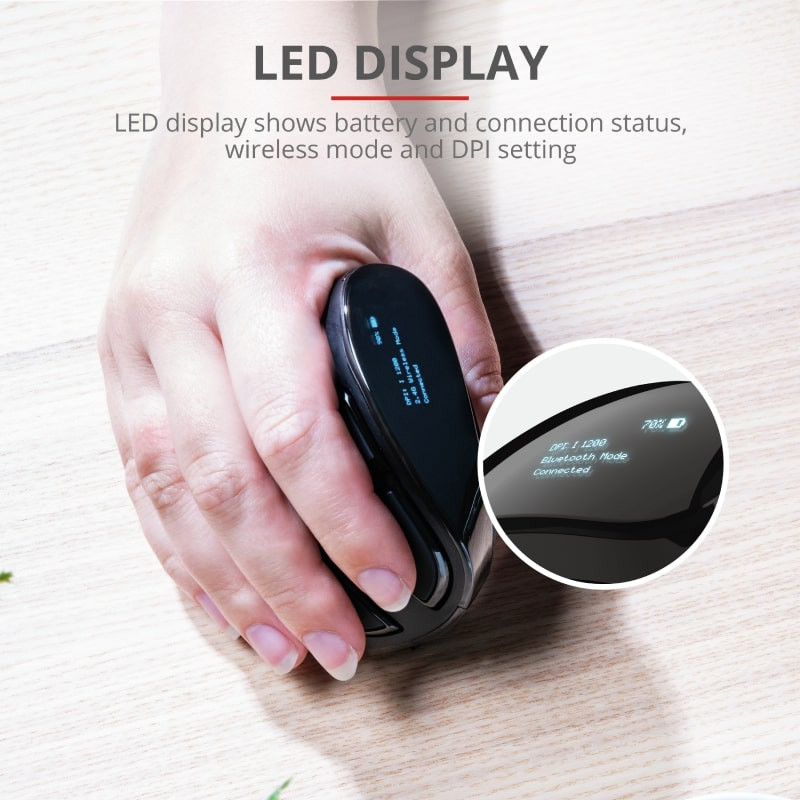 Trust Mouse Voxx Rechargeable Ergonomic WL Black (23731_TRUST)