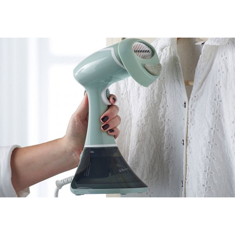 Russell Hobbs Steamer Steam Genie Essential, 1600W, 220ml, steam boost -22g, constant steam - 9g, inox soleplate, turquoise (25592-56)