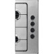 Zanussi Варочная поверхность газовая, 60см, нерж (ZGH62414XA)