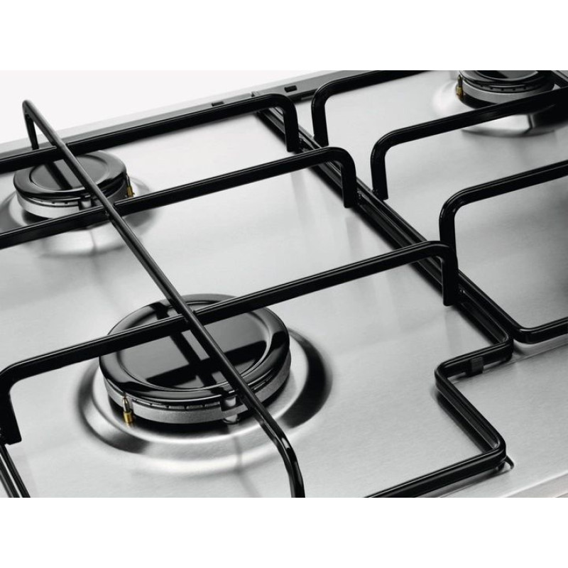 Zanussi Варочная поверхность газовая, 60см, нерж (ZGH62414XA)