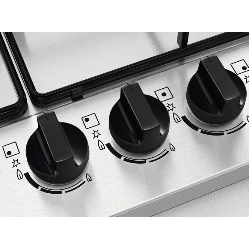Zanussi Варочная поверхность газовая, 60см, нерж (ZGH62414XA)