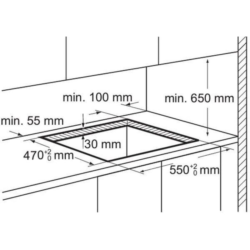 Zanussi Варочная поверхность газовая, 60см, нерж (ZGH62414XA)