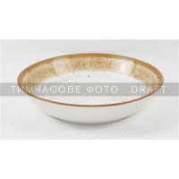 ARDESTO Soup plate Siena, 790ml, 20cm, porcelain, white-yellow (AR2920SBG)