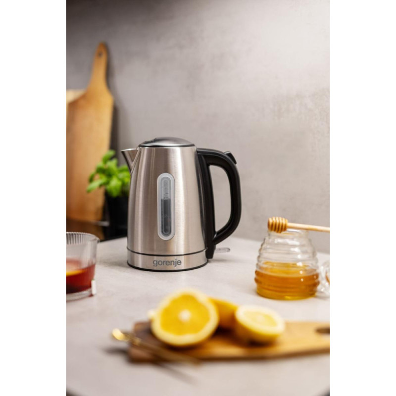 Gorenje electric kettle 1.7L, Strix, metal, inox (K17DS)