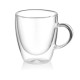 ARDESTO Double wall mug set with handle, 100ml, 2pcs, borosilicate glass, transparent (AR2610BH)