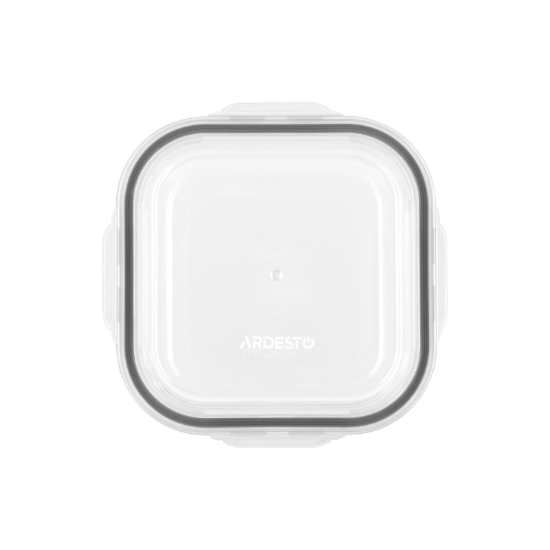 ARDESTO Container for storage Gemini 800 ml, square, borosilicate glass (AR1280SQ)
