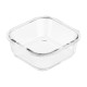 ARDESTO Container for storage Gemini 800 ml, square, borosilicate glass (AR1280SQ)