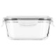 ARDESTO Container for storage Gemini 800 ml, square, borosilicate glass (AR1280SQ)