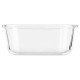ARDESTO Container for storage Gemini 800 ml, square, borosilicate glass (AR1280SQ)
