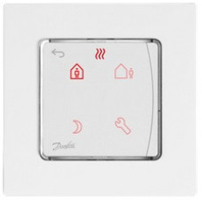 Danfoss temperature regulator Icon Programm, electronic, touch, programmable, 230V, 80 x 80mm, On-wall, white (088U1025)