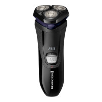 Remington electric shaver rotary, razor head-3, от сети, dry, trimmer, black-blue (R3002)