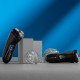 Remington electric shaver rotary, razor head-3, от сети, dry, trimmer, black-blue (R3002)