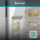 Gorenje SBS Ref, 179x70x92sm, 2 doors., 376(190) L, А++, NF+, Inv., Fresh zone, dispenser, LED display, inox (NRR9185ESXL1)