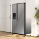 Gorenje SBS Ref, 179x70x92sm, 2 doors., 376(190) L, А++, NF+, Inv., Fresh zone, dispenser, LED display, inox (NRR9185ESXL1)