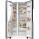 Gorenje SBS Ref, 179x70x92sm, 2 doors., 376(190) L, А++, NF+, Inv., Fresh zone, dispenser, LED display, inox (NRR9185ESXL1)