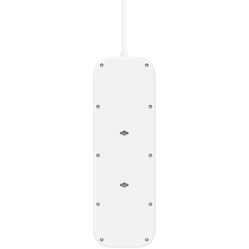 Belkin Подовжувач мережевий Belkin 2м, 8хТип, 16А, USB-С/USB-C 30Вт, фільтр, білий (SRB004VF2M-V2)