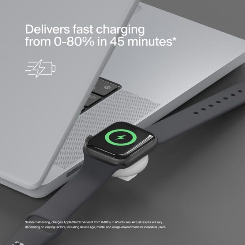 Belkin USB-C Apple Watch Charger (WIZ022GLWH-B1)