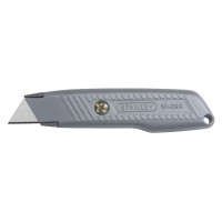 Stanley Нож Interlock, трапециевидное лезвие, корпус металлический, отсек для хранения лезвий, 136мм (0-10-299)