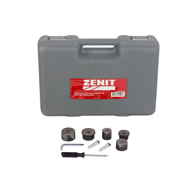 ZENIT Soldering iron for plastic pipes ZPT-900 900W 50-300°C nozzles 20 25 32mm 0.6kg (841419)