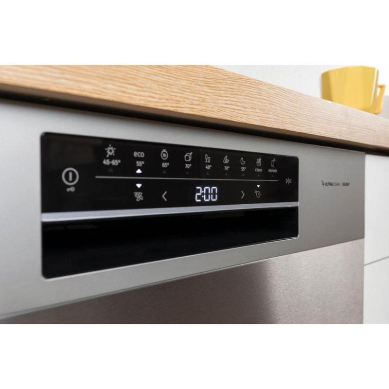 Gorenje Dishwasher, 16sets, A++, 60cm, display, 3 basket, AquaStop, silver (GS643E90X)