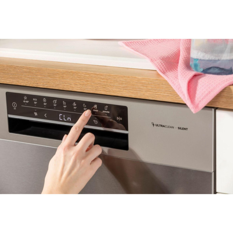 Gorenje Dishwasher, 16sets, A++, 60cm, display, 3 basket, AquaStop, silver (GS643E90X)