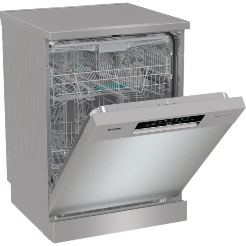 Gorenje Dishwasher, 16sets, A++, 60cm, display, 3 basket, AquaStop, silver (GS643E90X)