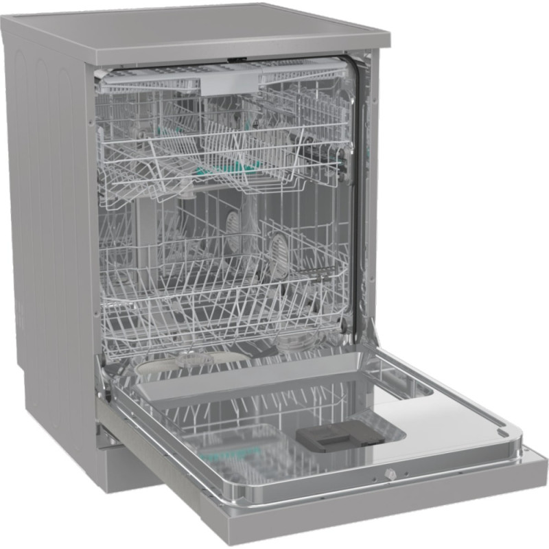 Gorenje Dishwasher, 16sets, A++, 60cm, display, 3 basket, AquaStop, silver (GS643E90X)