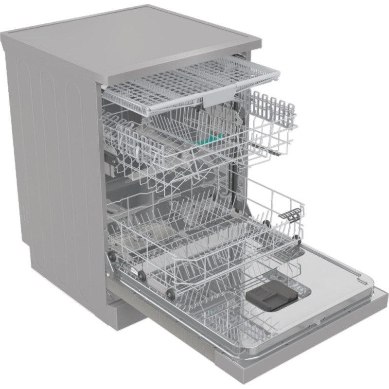 Gorenje Dishwasher, 16sets, A++, 60cm, display, 3 basket, AquaStop, silver (GS643E90X)