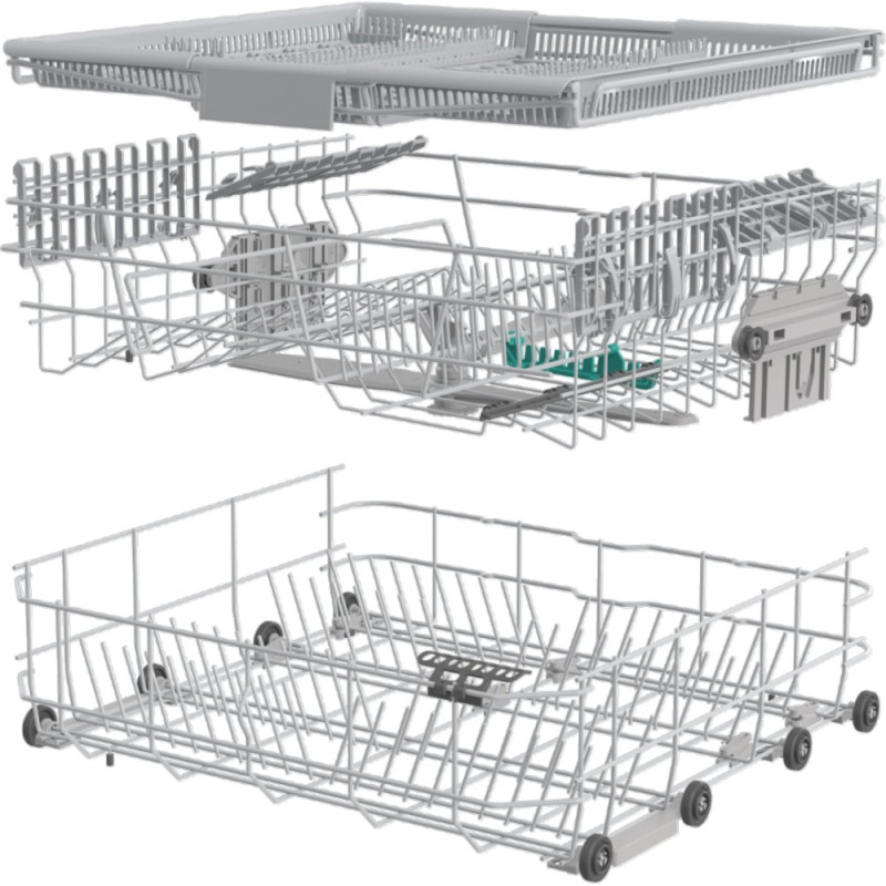 Gorenje Dishwasher, 16sets, A++, 60cm, display, 3 basket, AquaStop, silver (GS643E90X)