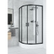 Deante Shower tray Plus II acrylic, half round, 80cm, white (KTU_032B)