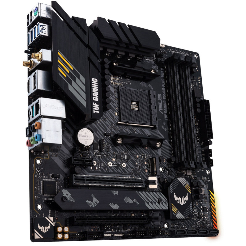 ASUS TUF GAMING B550M-PLUS WIFI II sAM4 B550 4xDDR4 M.2 HDMI DP Wi-Fi BT mATX (90MB19Y0-M0EAY0)