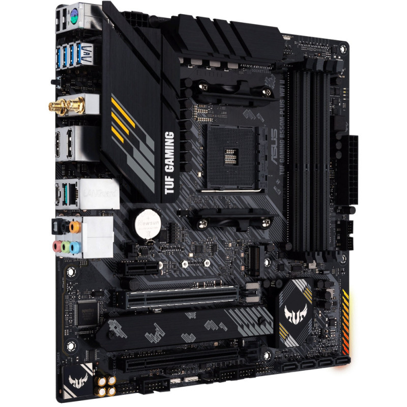 ASUS TUF GAMING B550M-PLUS WIFI II sAM4 B550 4xDDR4 M.2 HDMI DP Wi-Fi BT mATX (90MB19Y0-M0EAY0)