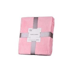 ARDESTO Flannel blanket, 200x220cm, pink, 100% polyester (ART0208SB)
