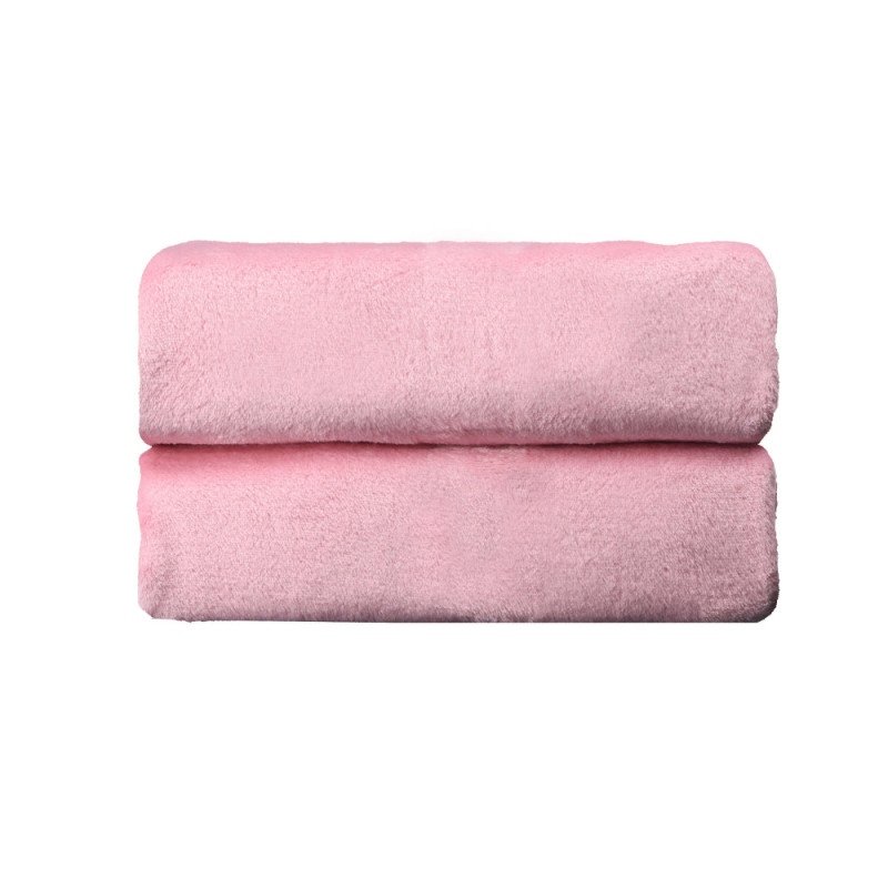 ARDESTO Flannel blanket, 200x220cm, pink, 100% polyester (ART0208SB)